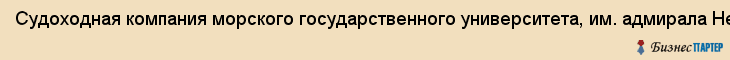 Судоходная компания морского государственного университета, им. адмирала Невельского Г.И., Владивосток